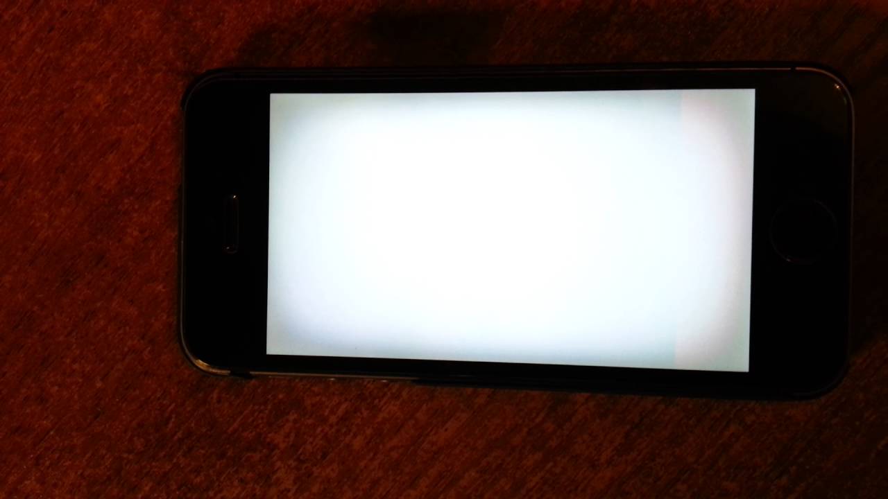 Экран телефоне стал белым делать