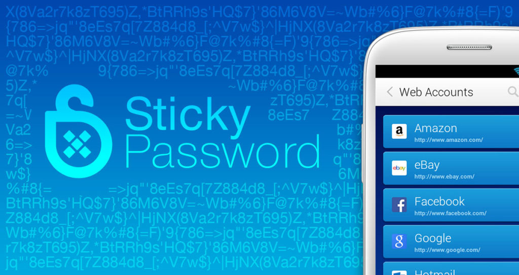 Хранение паролей в Sticky Password