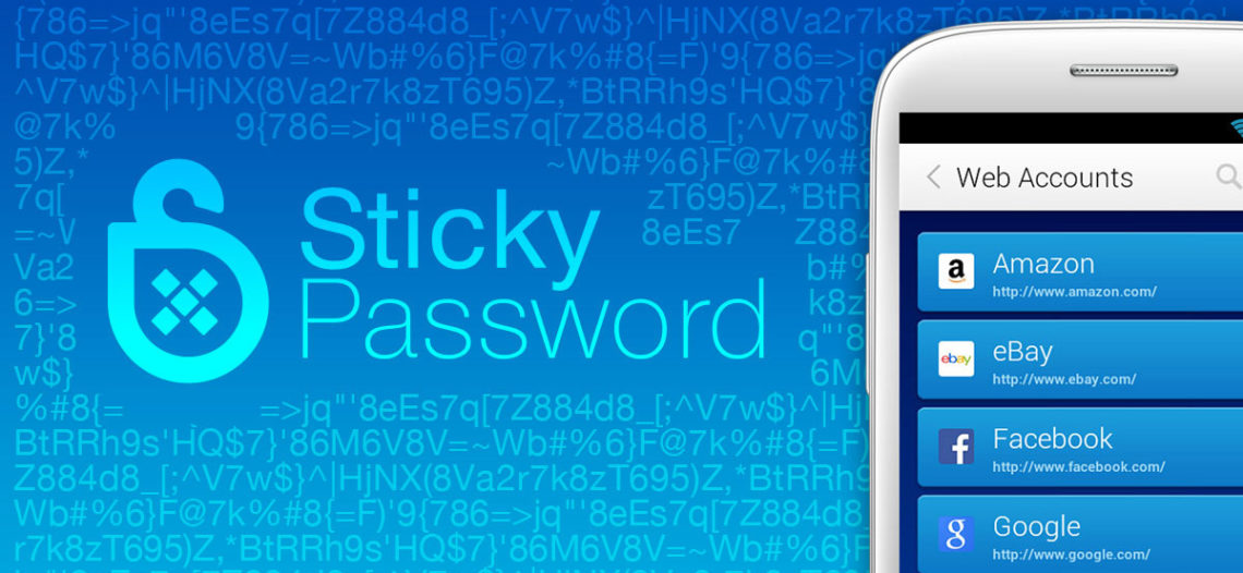 Хранение паролей в Sticky Password