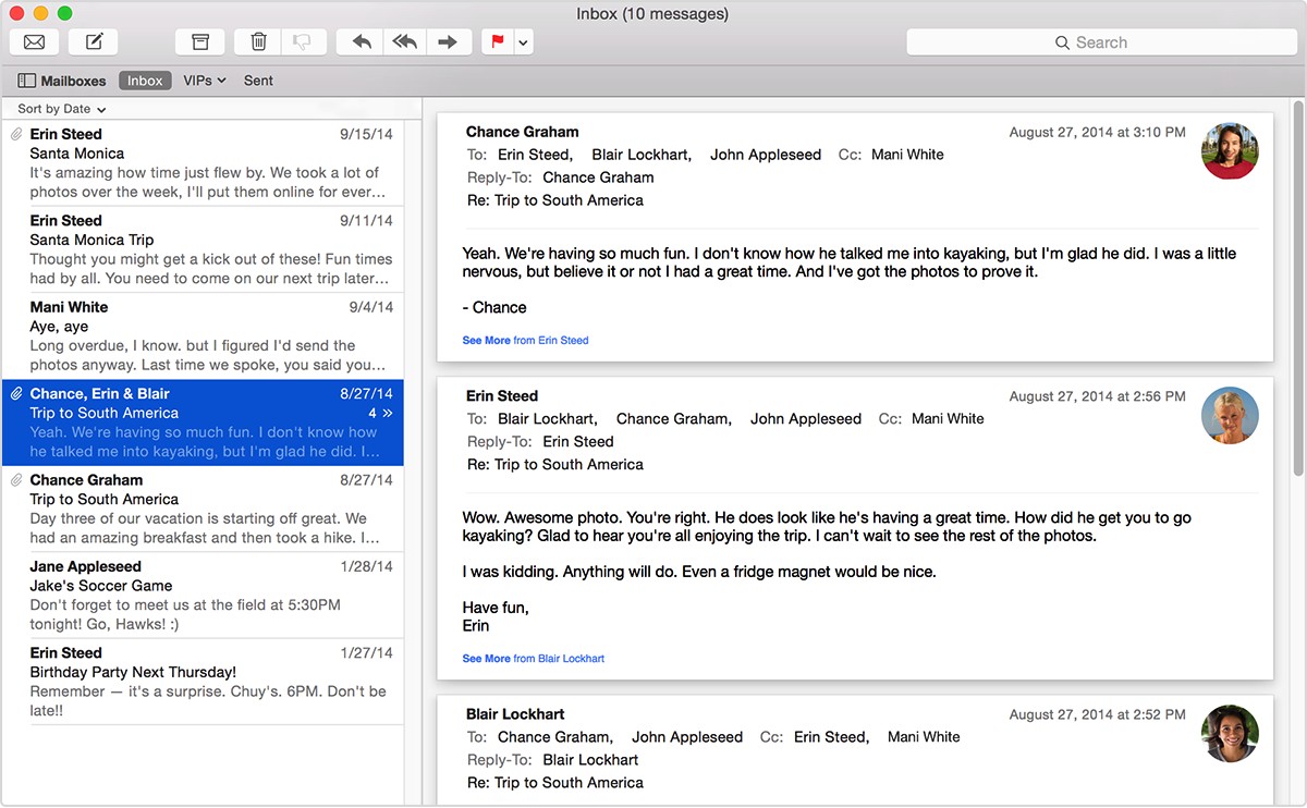 similar mail app for mac os 10.11