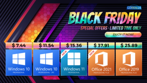 Суперскидки «Чёрной пятницы»: последний шанс купить Windows 10 Pro за $7,44