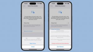 Apple разрешит быстро менять почту iCloud в iOS 18.1