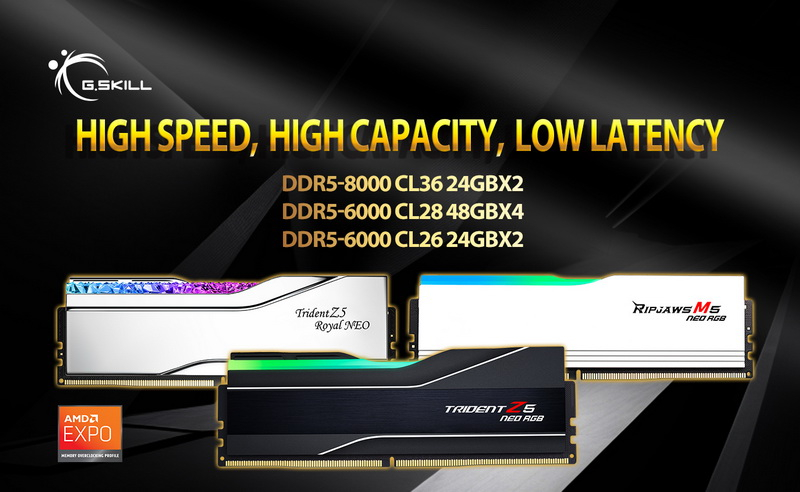 G.Skill представила революционные модули DDR5 для AMD Ryzen: скорость, производительность и инновации