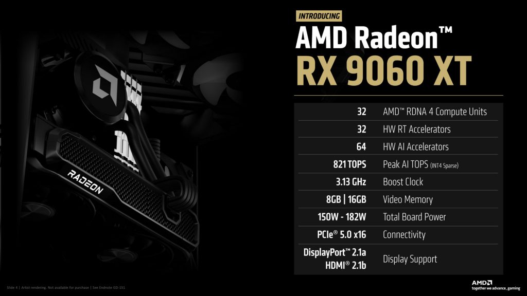 В AMD в защиту RX 9060 XT на 8 ГБ заявили, что большинству пользователей не нужно больше памяти