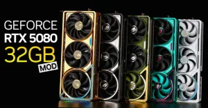 Китайские мастера увеличивают видеопамять GeForce RTX 5080 до 32 Гбайт